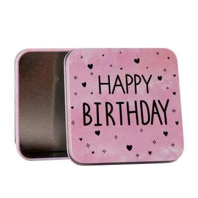 Scatola regalo Happy Birthday, 87 x 87 x 40 mm