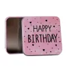 Happy Birthday gift tin, 87 x 87 x 40 mm