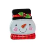 Cookie tin snowman face, 137 x 99 x 51 mm