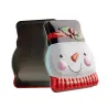 Cookie tin snowman face, 137 x 99 x 51 mm