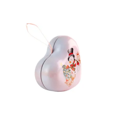 Christmas tin snowman, 90 x 78 x 40 mm