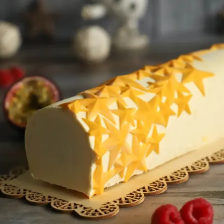 Starlight moule à bûche avec effet étoilé, Silikomart