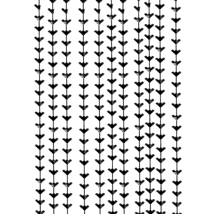 Fransenvorhang Fledermäuse schwarz – Halloween Deko