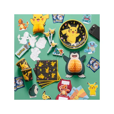 Décorations alvéolées Pokémon, lot de 3
