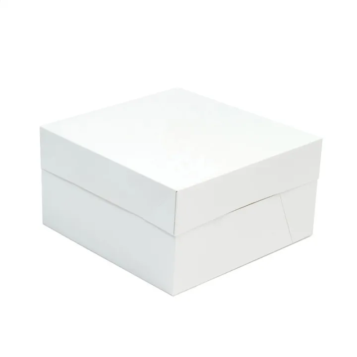 Boîte à gâteaux blanche 25.4 x 25.4 x 15.2 cm