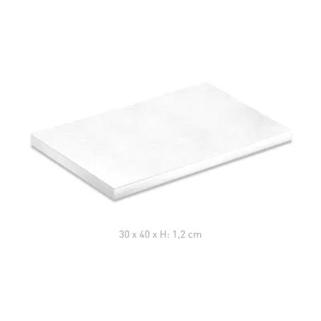 Plateau à tarte rectangulaire Blanc, 30 x 40 1.2 cm