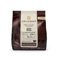 Callebaut dark chocolate 54.5%, 400 g