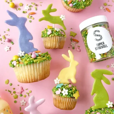 Set di 6 pezzi di glassa pastello per torte a goccia Super Sprinkles