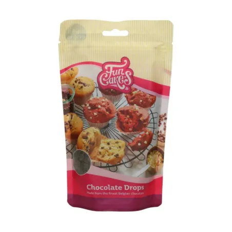 Gocce di cioccolato FunCakes, fondente, 350 g