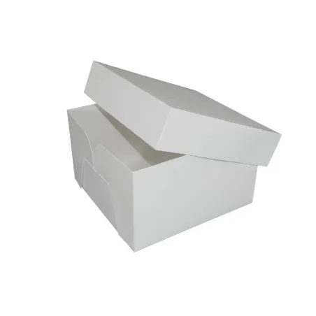 Scatola per dolci rettangolare bianca 45,7 x 35,6 x 15,2 cm