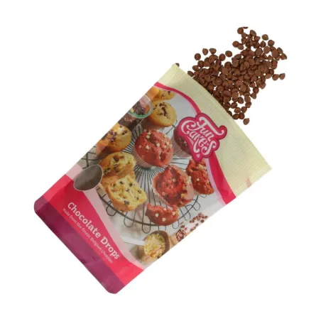 Gocce di cioccolato FunCakes al latte, 350 g