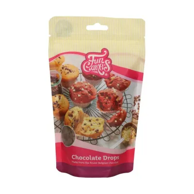 FunCakes chocolate drops bakeproof milk, 350 g