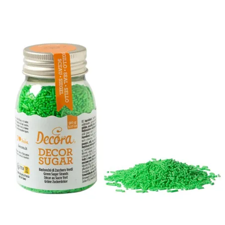 Green sugar sprinkles, 90 g
