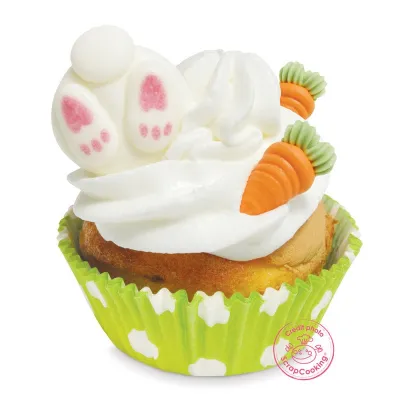 Sugar decorations bunny & turnip, 8 pieces