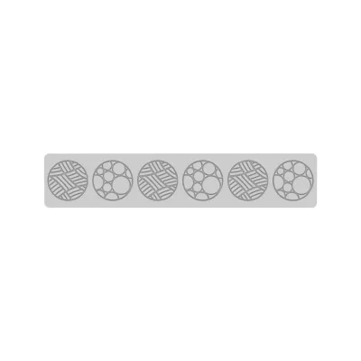 Hüppen mat Christmas balls, 6-piece - Silicone mat