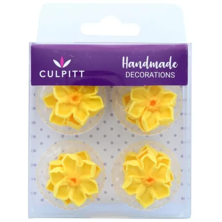 Decorazione di zucchero con narcisi, 12 pezzi