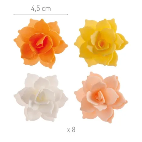 Mélange de nénuphars en papier comestible, Ø 4.5 cm