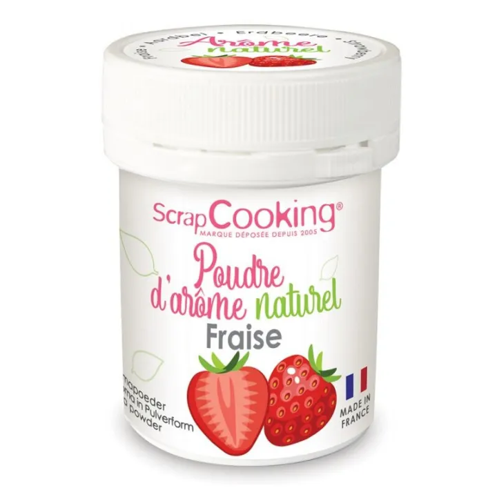 Aroma naturale in polvere alla fragola, 15 g