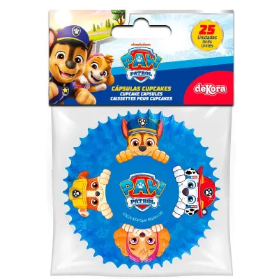 Stampi per cupcake Paw Patrol, 25 pezzi