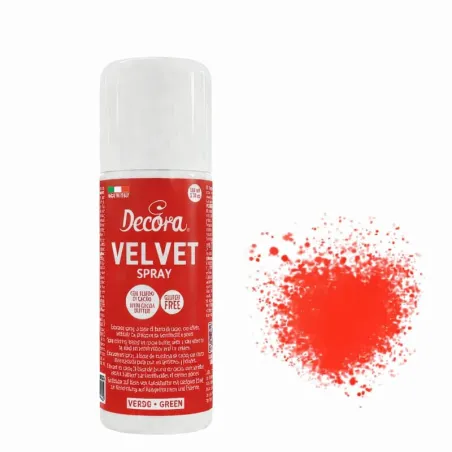 Decora Velvetspray Red, 100 g