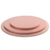 Plateau à gâteaux Rond extra fort Rose Gold Ø 25 cm pour transporter en toute sécurité