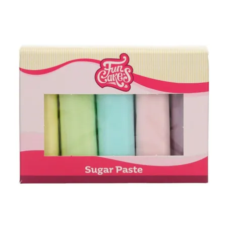 FunCakes Rollfondant Multipack couleurs pastel, 5x100g
