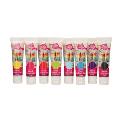 FunCakes Gel-Lebensmittelfarbe Starterset mit 8 Farben