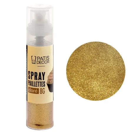 Glitter spray oro, 8 g