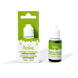 Colorant liposoluble pour chocolat Vert, 15 g
