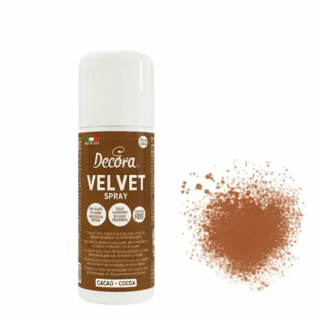 Decora Velvetspray Brown, 100 g