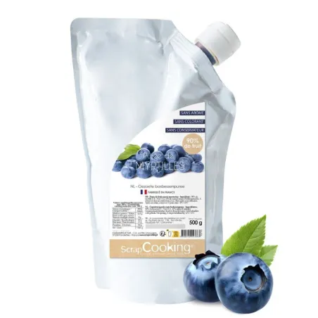 Purée de myrtilles, 500 g