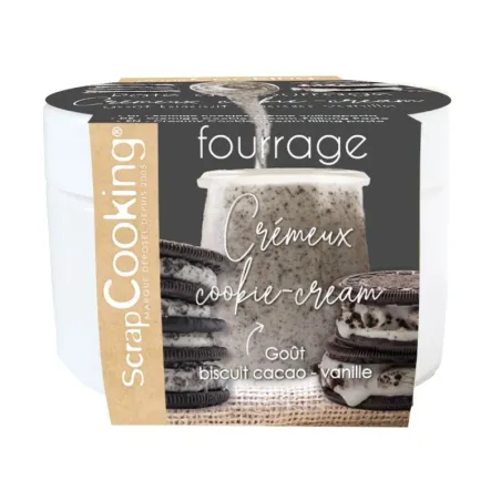 Creamy filling with cookie pieces, 200 g