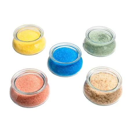 Cotton candy set, 5 colored sugars + 20 sticks
