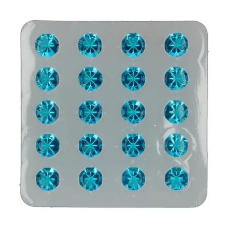 Edible jelly diamonds blue, 20 pieces