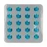Essbare Gelee Diamanten Blau, 20 Stück