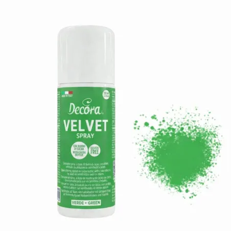 Decora Velluto Spray Verde, 100 g