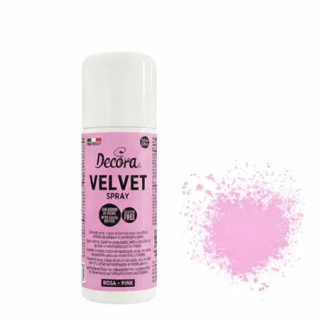 Decora Velluto Spray Rosa, 100 g