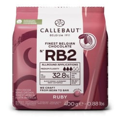 Callebaut Ruby Schokolade 33.6%, 400 g