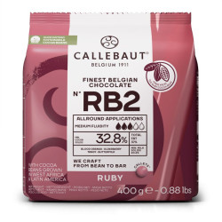 Cioccolato Callebaut Ruby 33,6%, 400 g