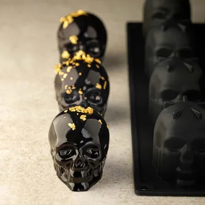 Moule en silicone Tête de mort, 16 pièces