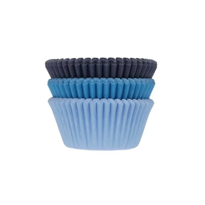 Cupcake molds blue, 75 pieces