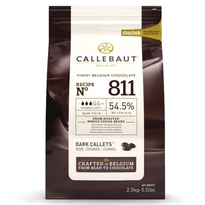 Callebaut Dunkle Schokolade 54.5%, 2.5 Kg