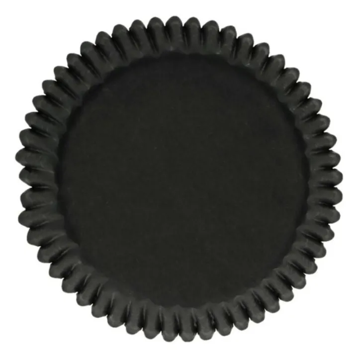 FunCakes Cupcakes-Backförmchen Schwarz, 48 Stück