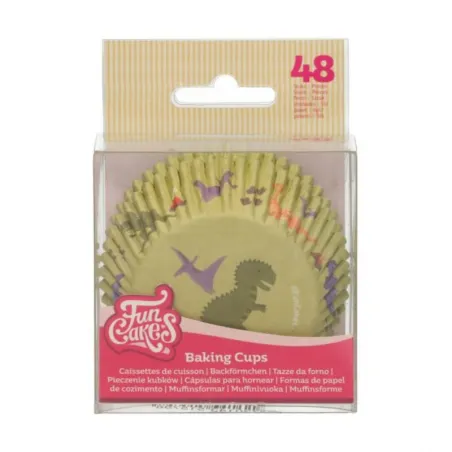 FunCakes cupcake baking cups Dino, 48 pieces