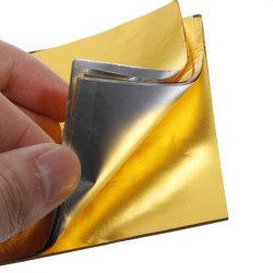 Aluminum foil chocolate gold, 150 pieces