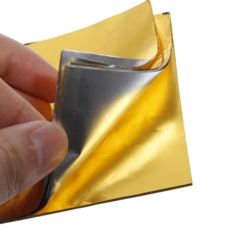 Aluminum foil chocolate gold, 150 pieces