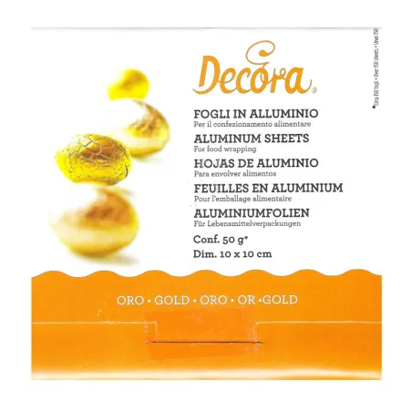 Aluminum foil chocolate gold, 150 pieces