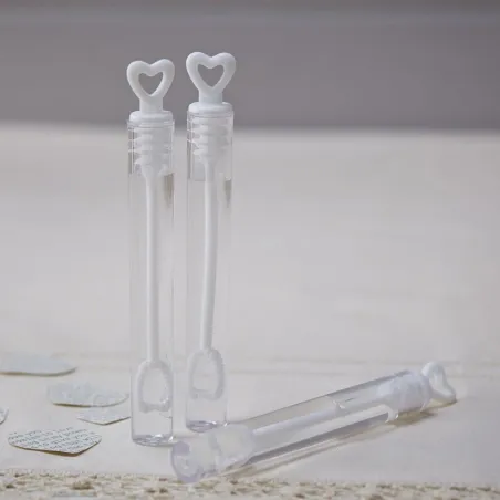 Cuore di bolle di sapone, 24 pezzi.