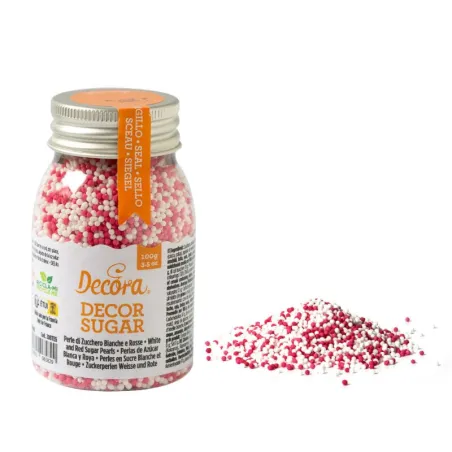Nonpareils red-white, 100 g