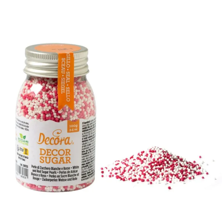 Nonpareils red-white, 100 g